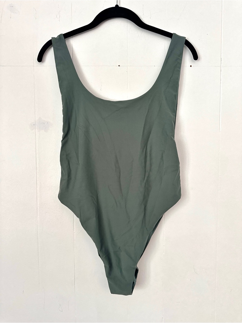 Aerie high leg low back cheeky one piece swim suit